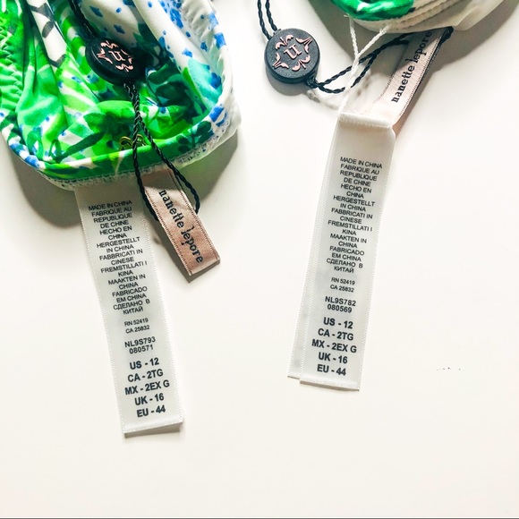 Nanette Lepore Swim NWT Palm Patchwork Bikini 12 - Picture 16 of 16